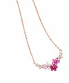 Blossom Sterling silver rose gold plated flower necklace