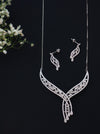 Diamond pure silver trendy necklace