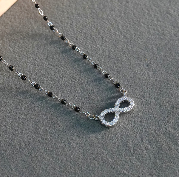 Pure silver Infinity design minimal mangalsutra