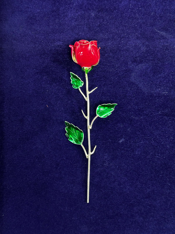 Valentines special silver rose