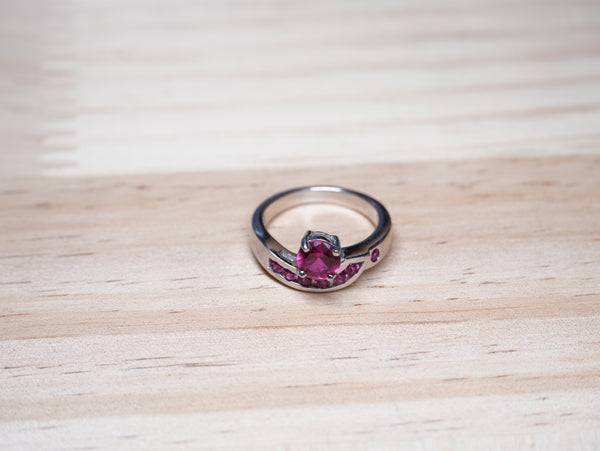 ruby solitiare ring