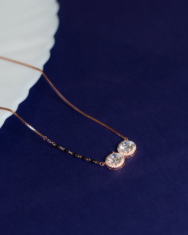 Silver Solitaire Mangalsutra