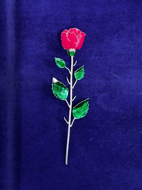 Valentines special silver rose
