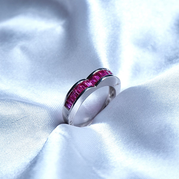 heart shaped ruby ring