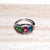 ring with multicolour stones
