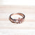 rosegold flower and solitaire ring