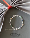 Bracelet with oval stone