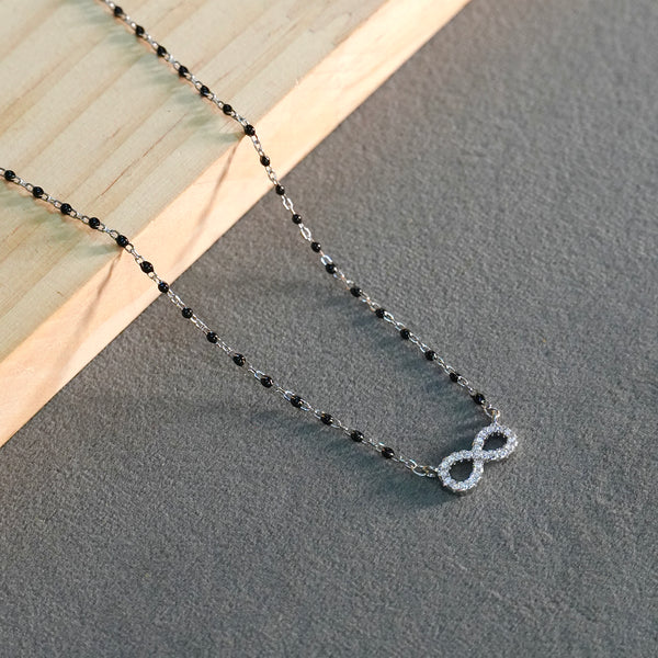 Pure silver Infinity design minimal mangalsutra