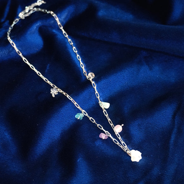 Pure silver beach wear necklace