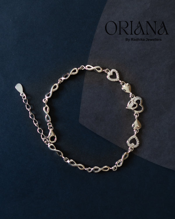 Heart & infinity bracelate