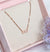 Infinity Rosegold plated minimal silver necklace