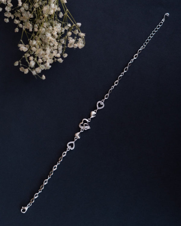 Heart & infinity bracelate