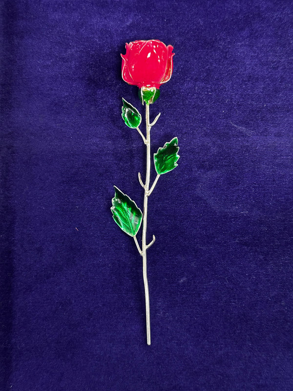 Valentines special silver rose