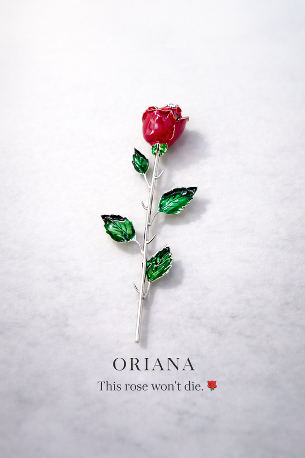 Valentines special silver rose