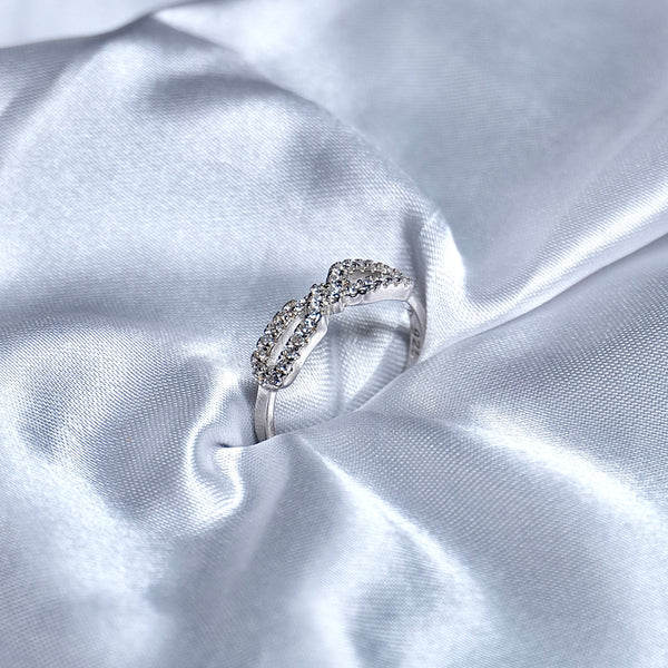 infinity ring with small solitiares