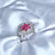 partywear pink solitaire ring