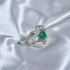 Green Emerald Solitaire Ring