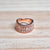 Rosegold Diamond Band Silver Ring